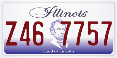 IL license plate Z467757