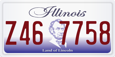IL license plate Z467758