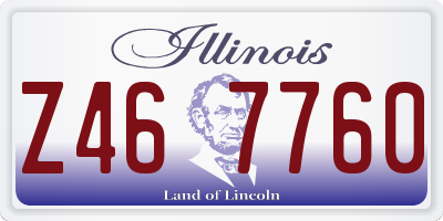 IL license plate Z467760