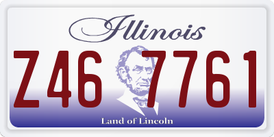 IL license plate Z467761