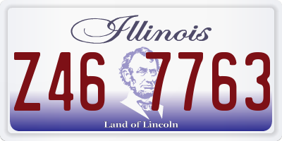 IL license plate Z467763