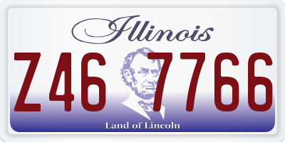 IL license plate Z467766