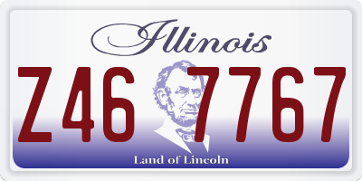 IL license plate Z467767