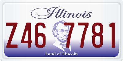 IL license plate Z467781