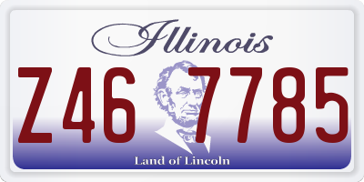 IL license plate Z467785