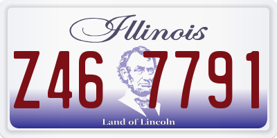 IL license plate Z467791