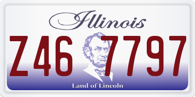 IL license plate Z467797