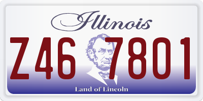 IL license plate Z467801