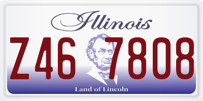 IL license plate Z467808