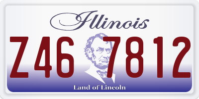 IL license plate Z467812