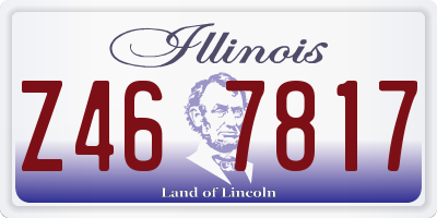 IL license plate Z467817