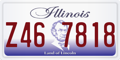 IL license plate Z467818