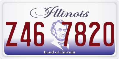 IL license plate Z467820