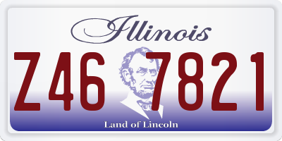 IL license plate Z467821