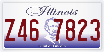 IL license plate Z467823