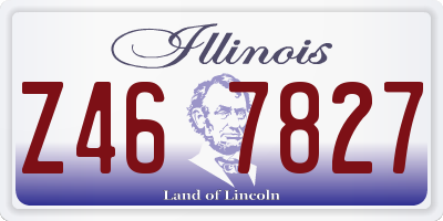 IL license plate Z467827