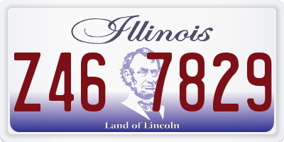IL license plate Z467829