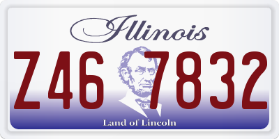 IL license plate Z467832