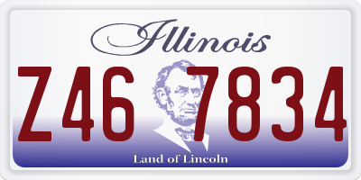 IL license plate Z467834