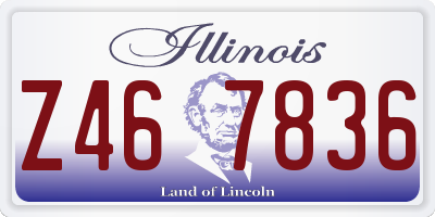 IL license plate Z467836