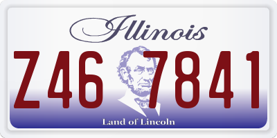 IL license plate Z467841