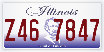 IL license plate Z467847