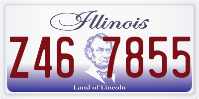 IL license plate Z467855