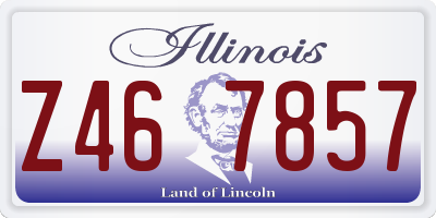 IL license plate Z467857