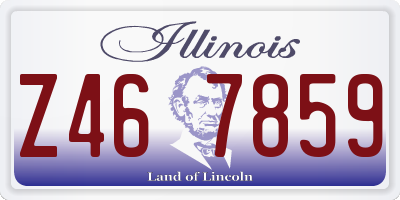 IL license plate Z467859