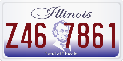IL license plate Z467861