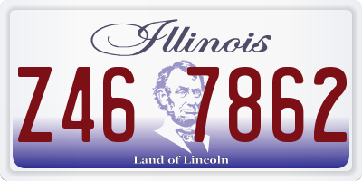 IL license plate Z467862