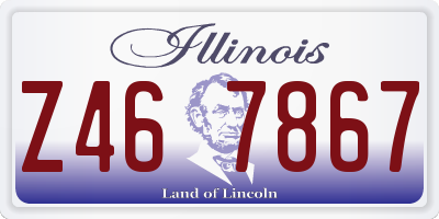 IL license plate Z467867