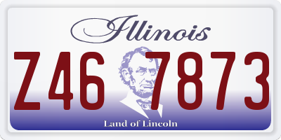 IL license plate Z467873