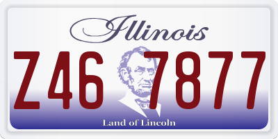IL license plate Z467877