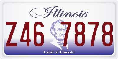 IL license plate Z467878
