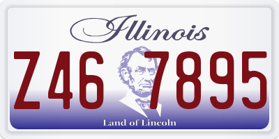 IL license plate Z467895
