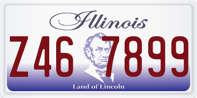 IL license plate Z467899