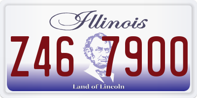 IL license plate Z467900