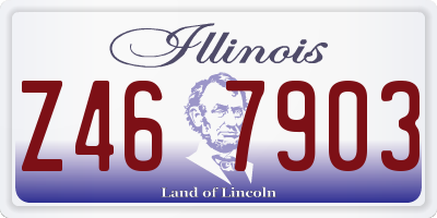 IL license plate Z467903