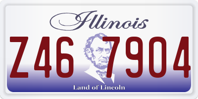 IL license plate Z467904