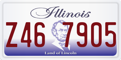 IL license plate Z467905
