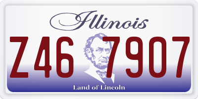 IL license plate Z467907