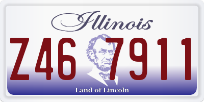IL license plate Z467911