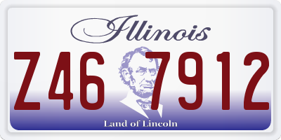 IL license plate Z467912