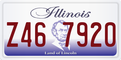 IL license plate Z467920