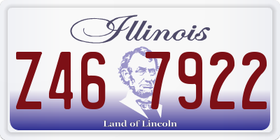 IL license plate Z467922