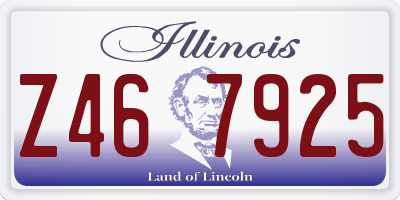 IL license plate Z467925