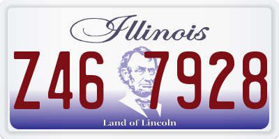 IL license plate Z467928