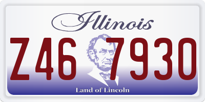 IL license plate Z467930