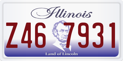 IL license plate Z467931